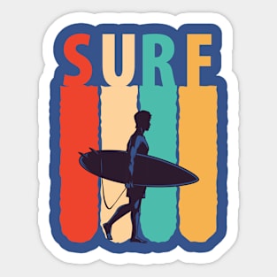 Surf - modern design Sticker